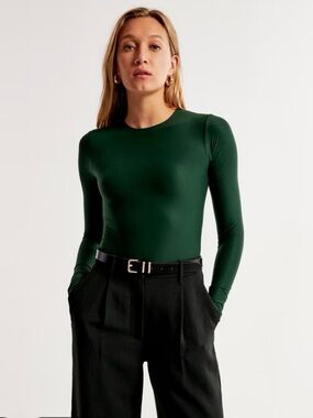 ABERCROMBIE & FITCH Soft Matte Seamless Bodysuit NWT